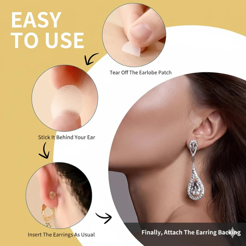 Premium Earlobe Support Patches (100 PCS)